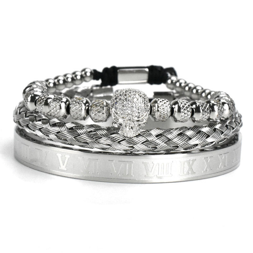 Bracelet maille acier inoxydable pour homme