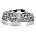 Bracelet maille acier inoxydable pour homme