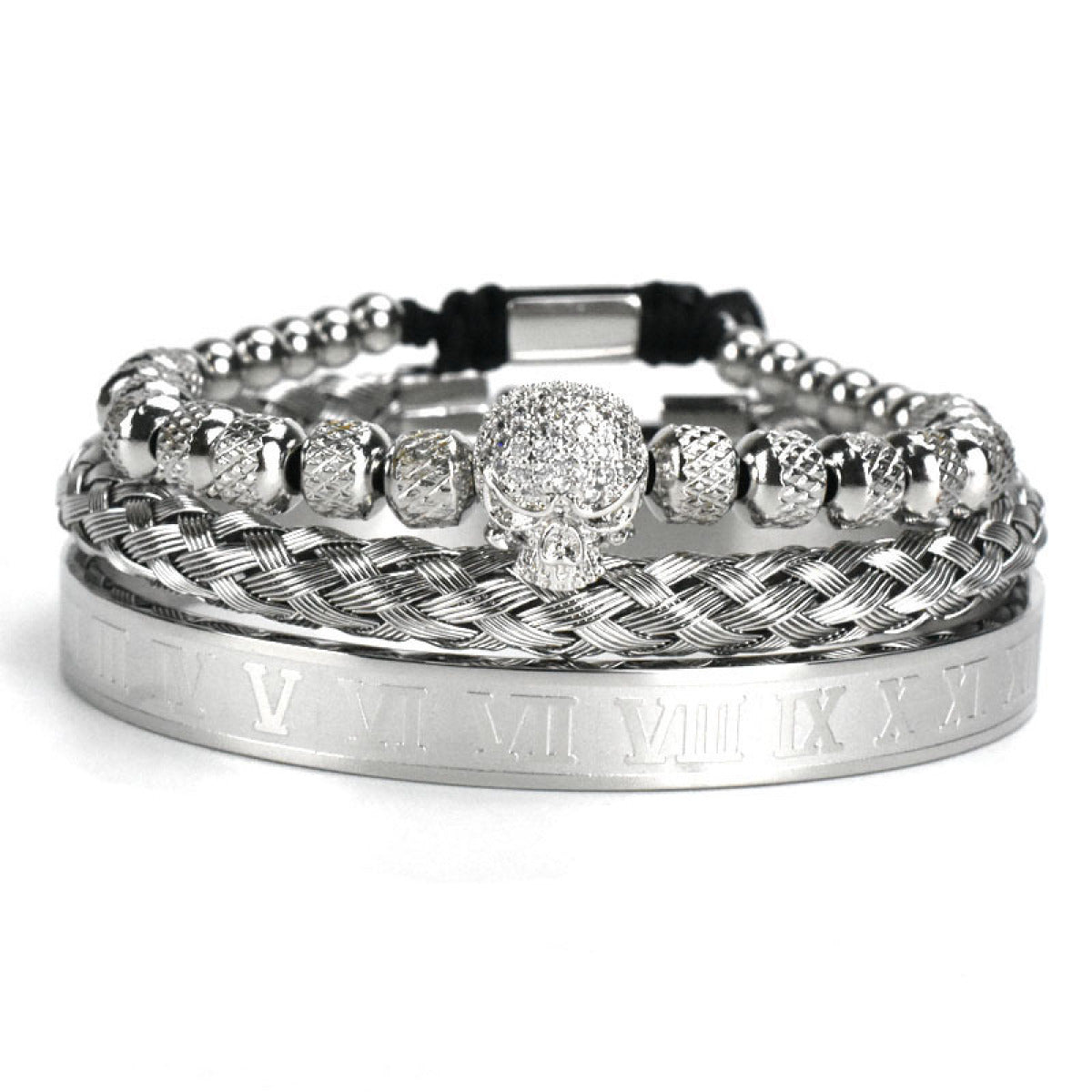 Bracelet maille acier inoxydable pour homme