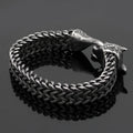 Bracelet Cuban chain tête de loup acier inoxydable homme