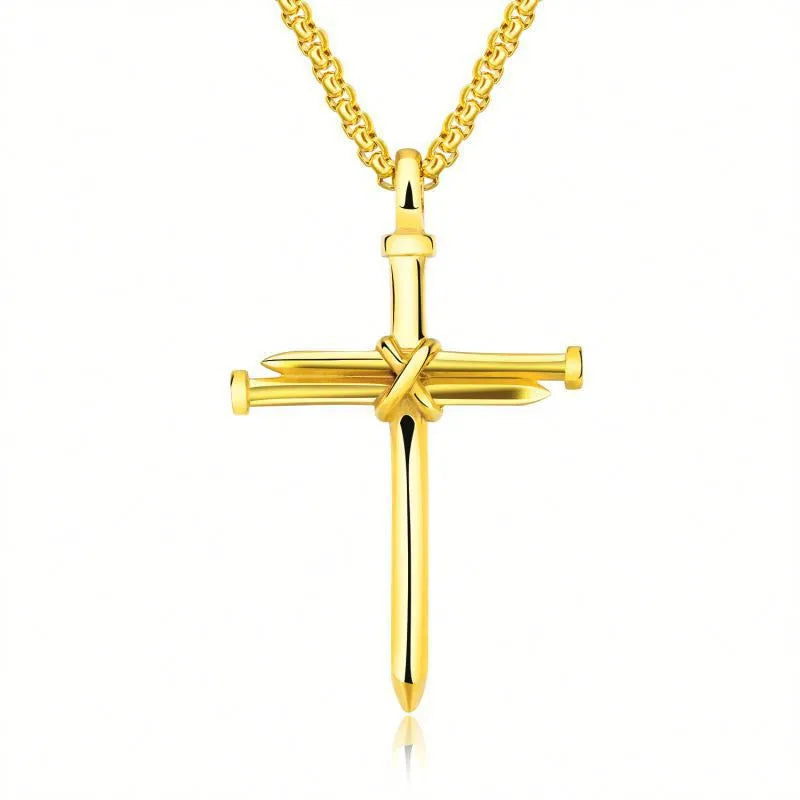 Pendentif croix clou - vue 4