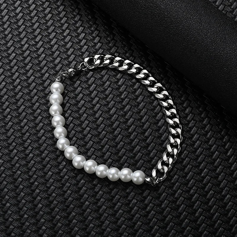 Chaîne cubaine perlée - vue 2