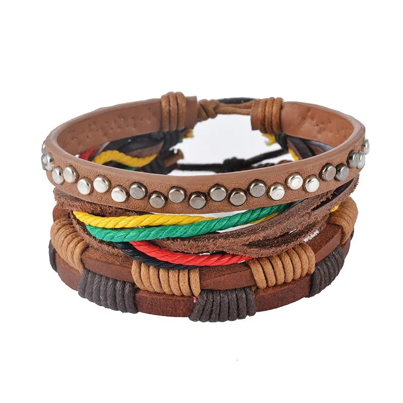 Bracelet cuir tressé - vue 4